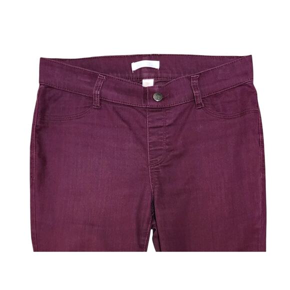 LC Lauren Conrad Women's Slim Skinny Jeggings Purple Stretch Dark Wash Size 6 - Picture 4 of 8